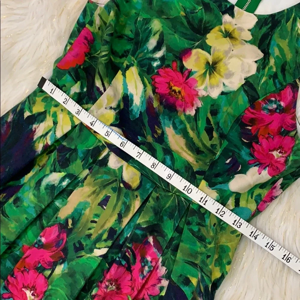 Felicity & Coco Floral green Fit & Flare Dress - Picture 6 of 8